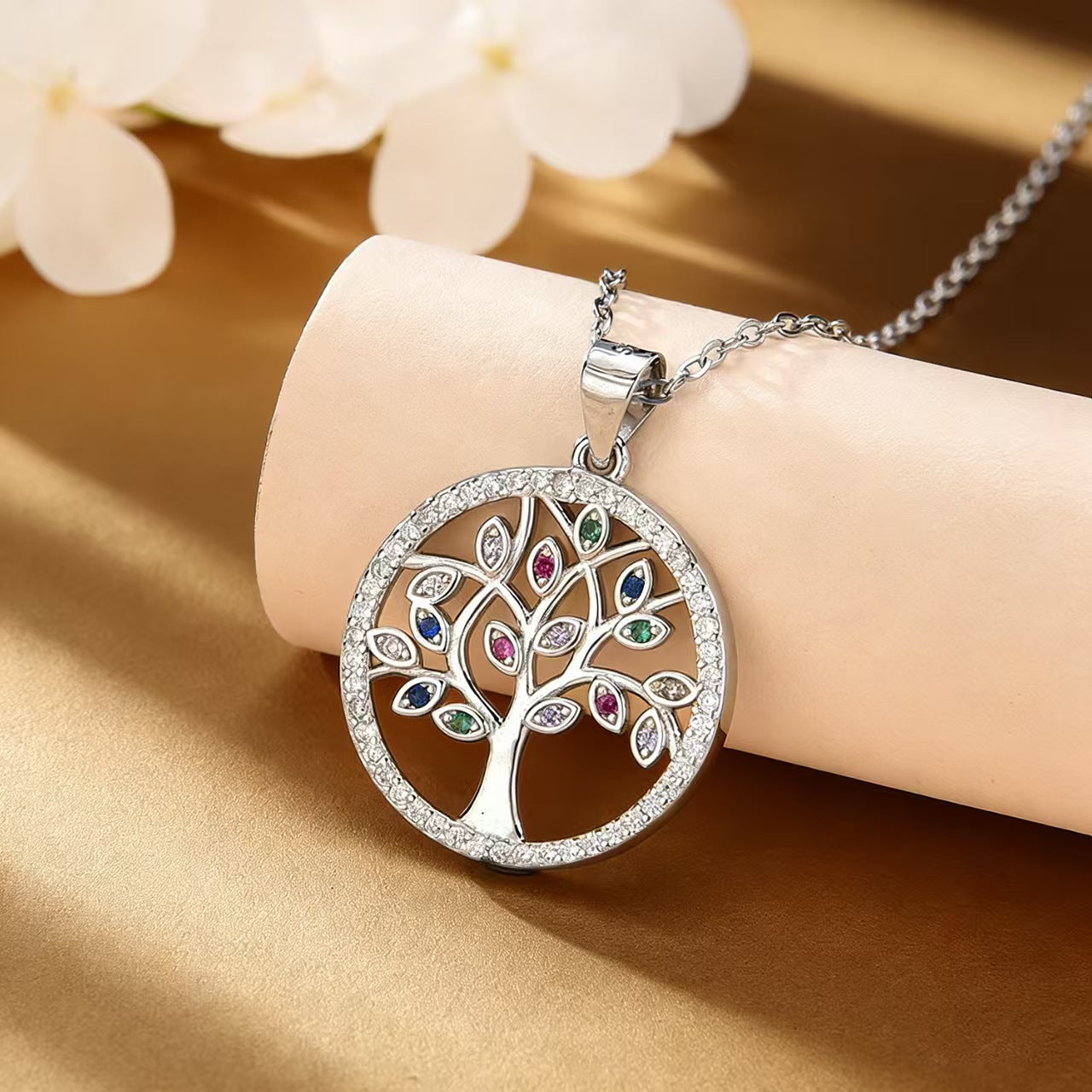 Tree of Life CZ Necklace