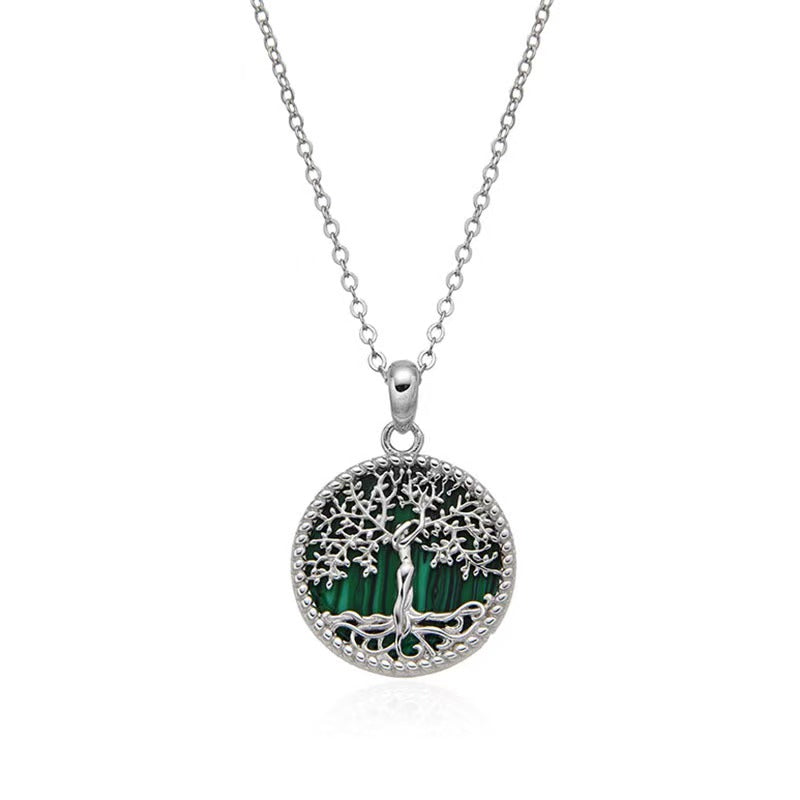 Malachite Tree of Life Necklace