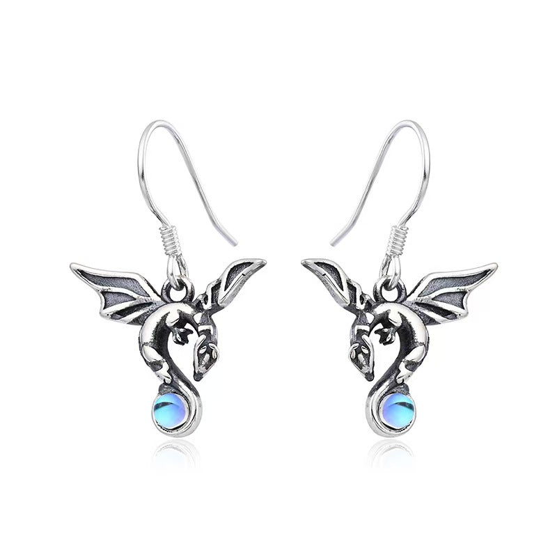 Antique Dragon Hook Earrings