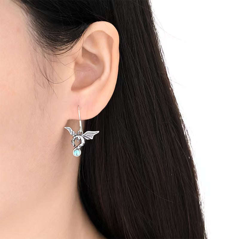 Antique Dragon Hook Earrings