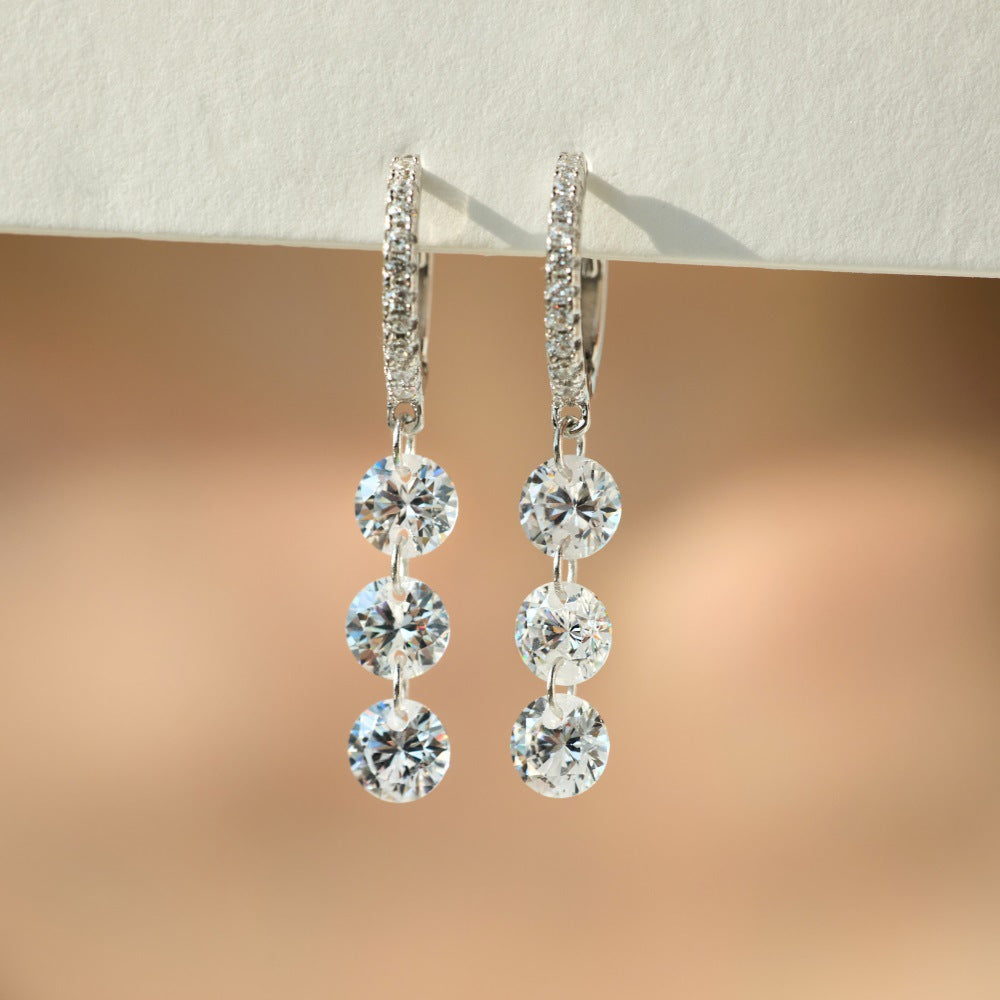 Cascading Huggie Earrings