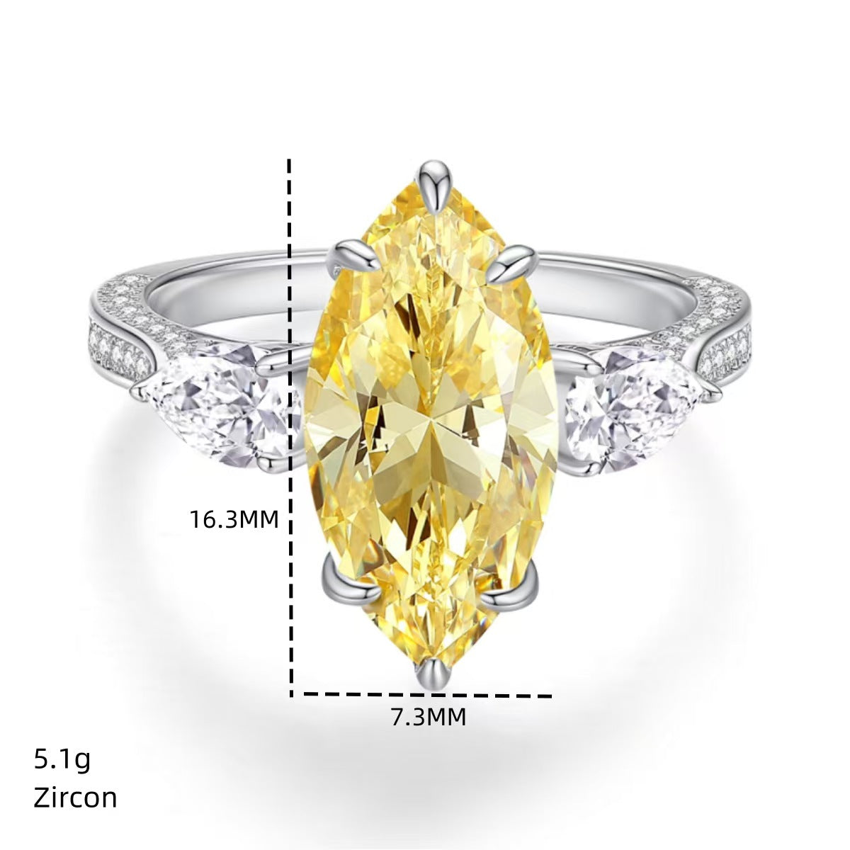 'Throne' Marquise Ring
