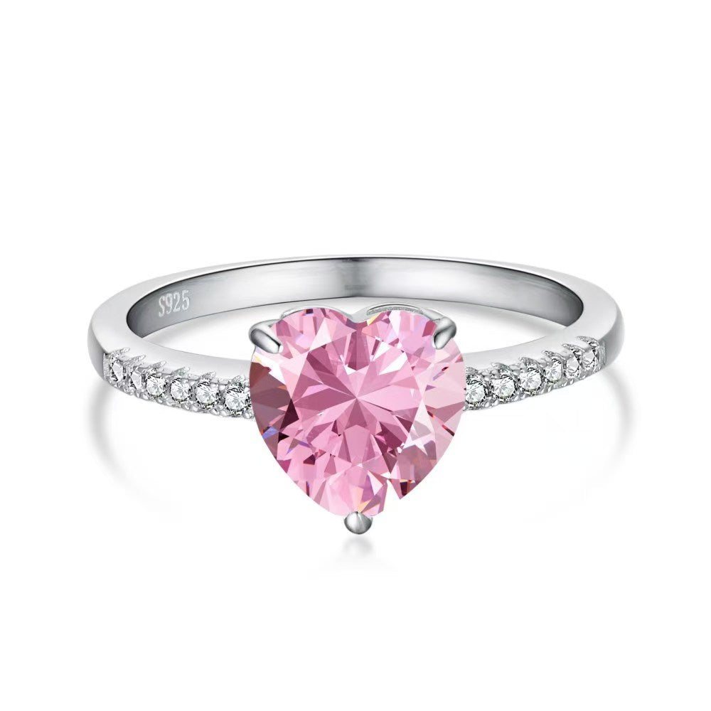 'Love' Ring Pink Heart