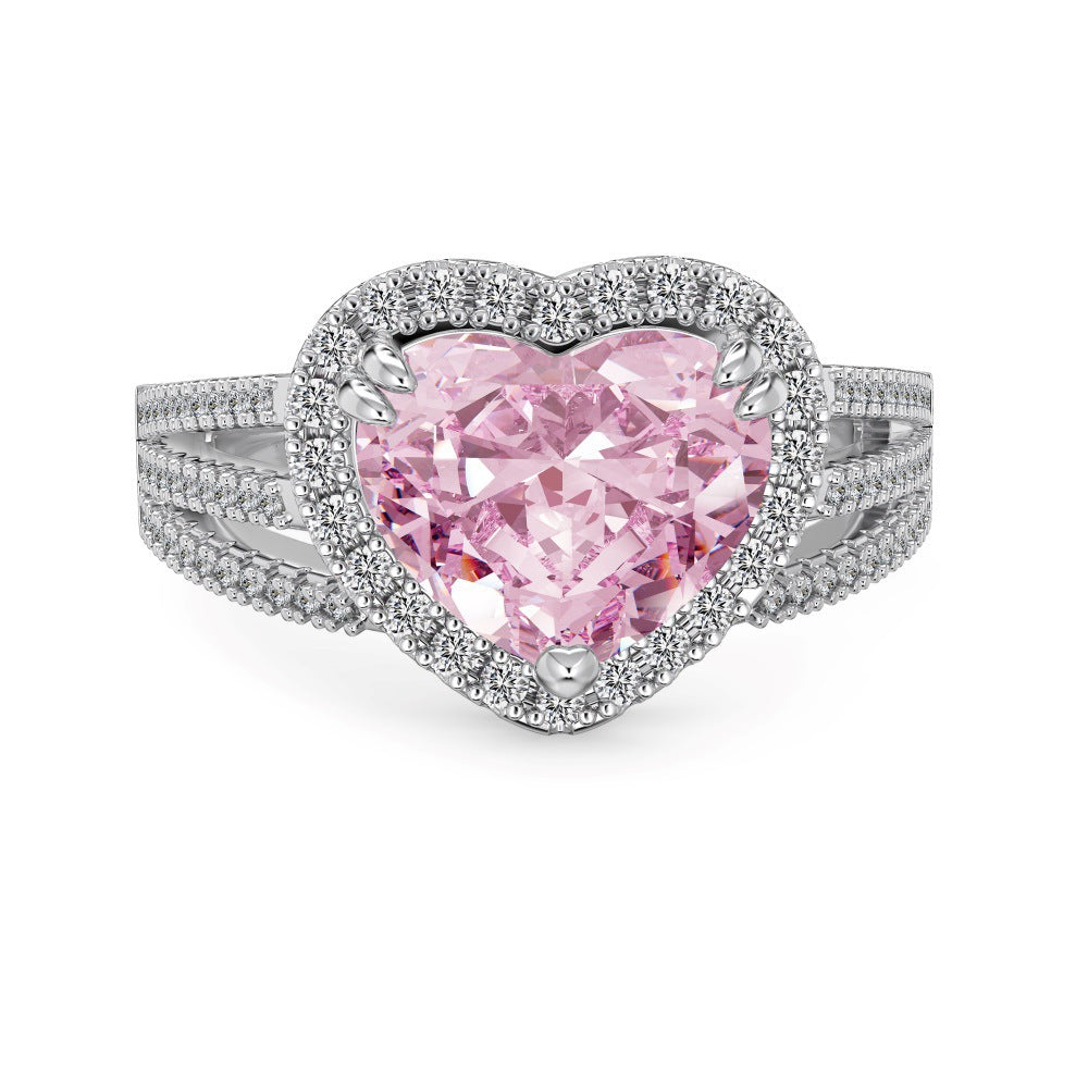 'Sweet' Pink Heart Ring