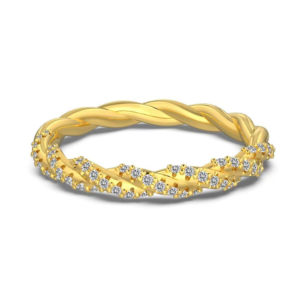 'Wisteria' Twist Ring Luxe