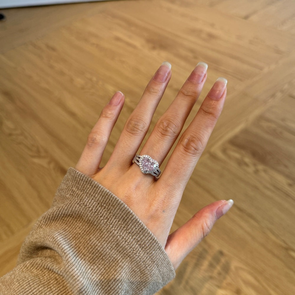 'Sweet' Pink Heart Ring