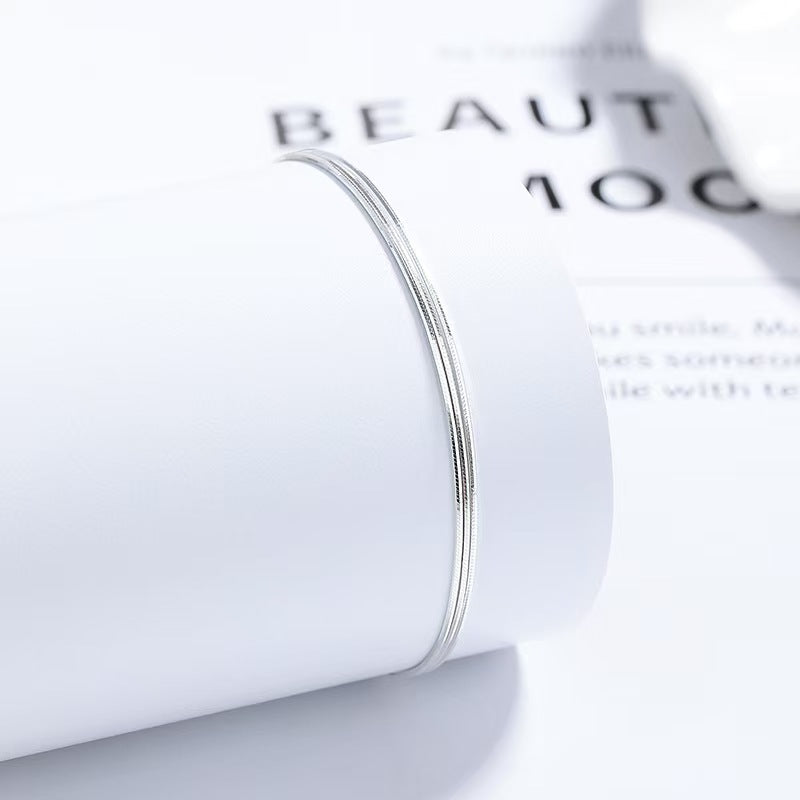 Snake Chain Bracelet stacked