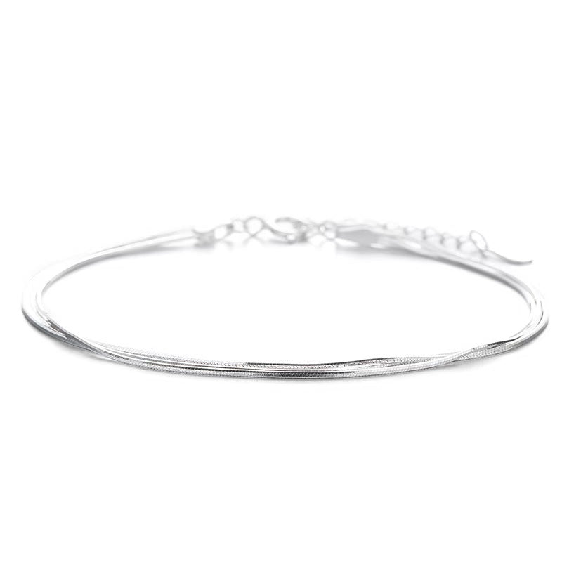 Snake Chain Bracelet stacked