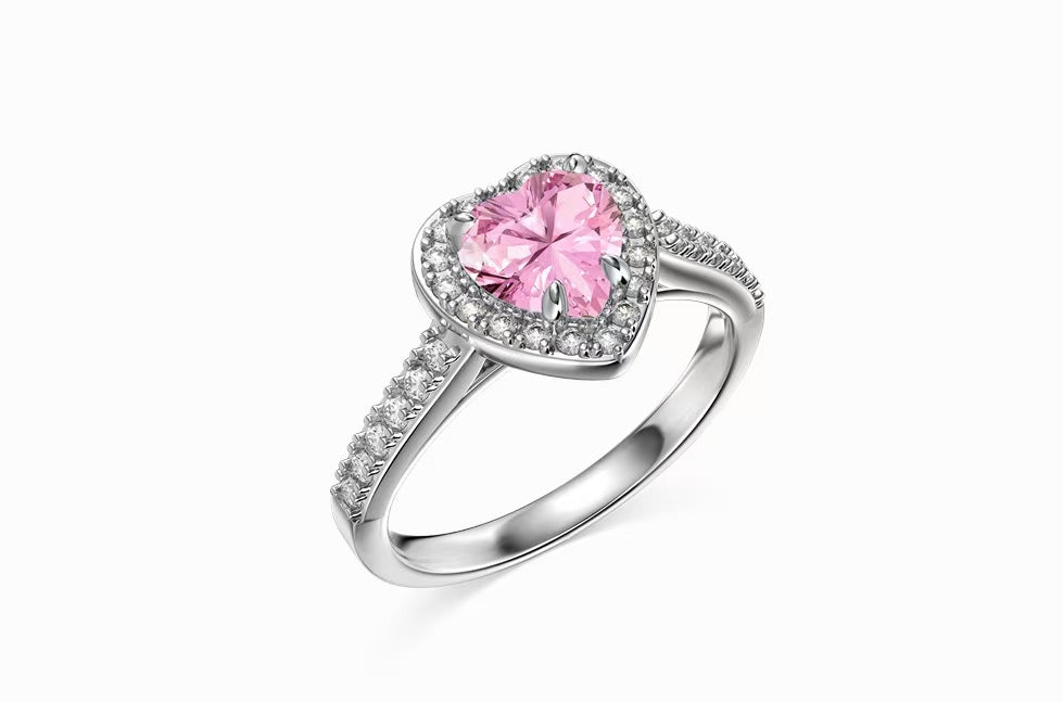 'My Heart' Ring Pink