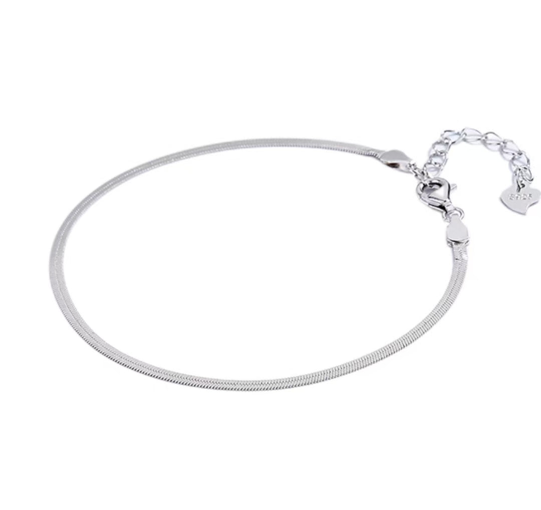 Snake Chain Bracelet Flat